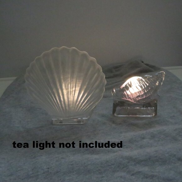 Sea Shell (2) Tea Lights - Votives (tea light not included) - Picture 1 of 11